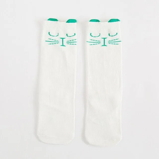 2018 Cartoon Cute Kids Socks Bear Animal Baby Cotton Socks