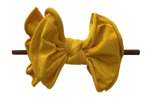 Baby Bling Aztec Gold / Brown FAB-BOW-LOUS Skinny Headband