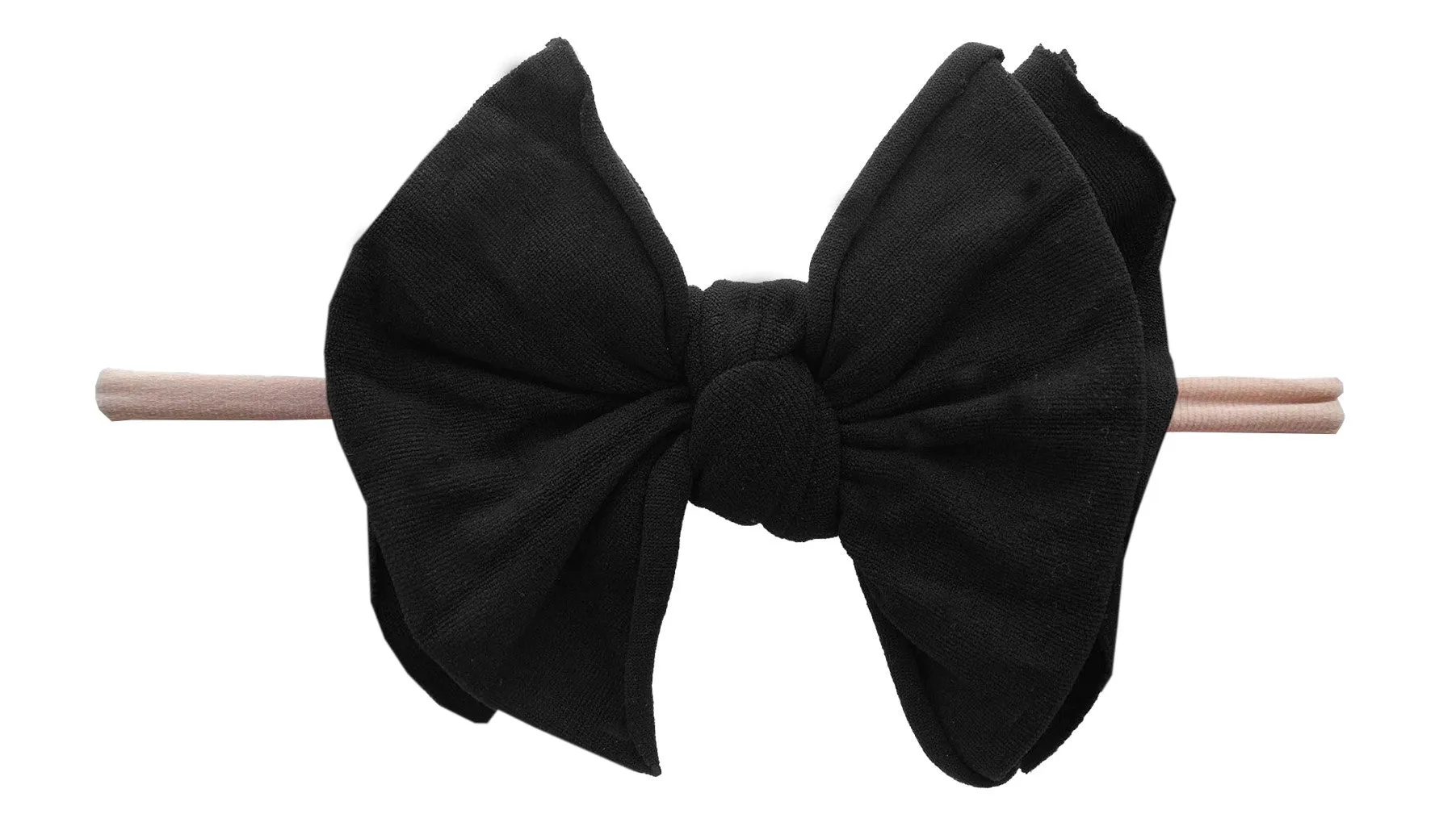 Baby Bling Black / Blush FAB-BOW-LOUS Skinny Headband