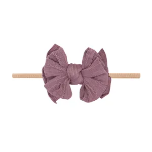Baby Bling Lilac / Blush Cable Knit Lil FAB Skinny Headband
