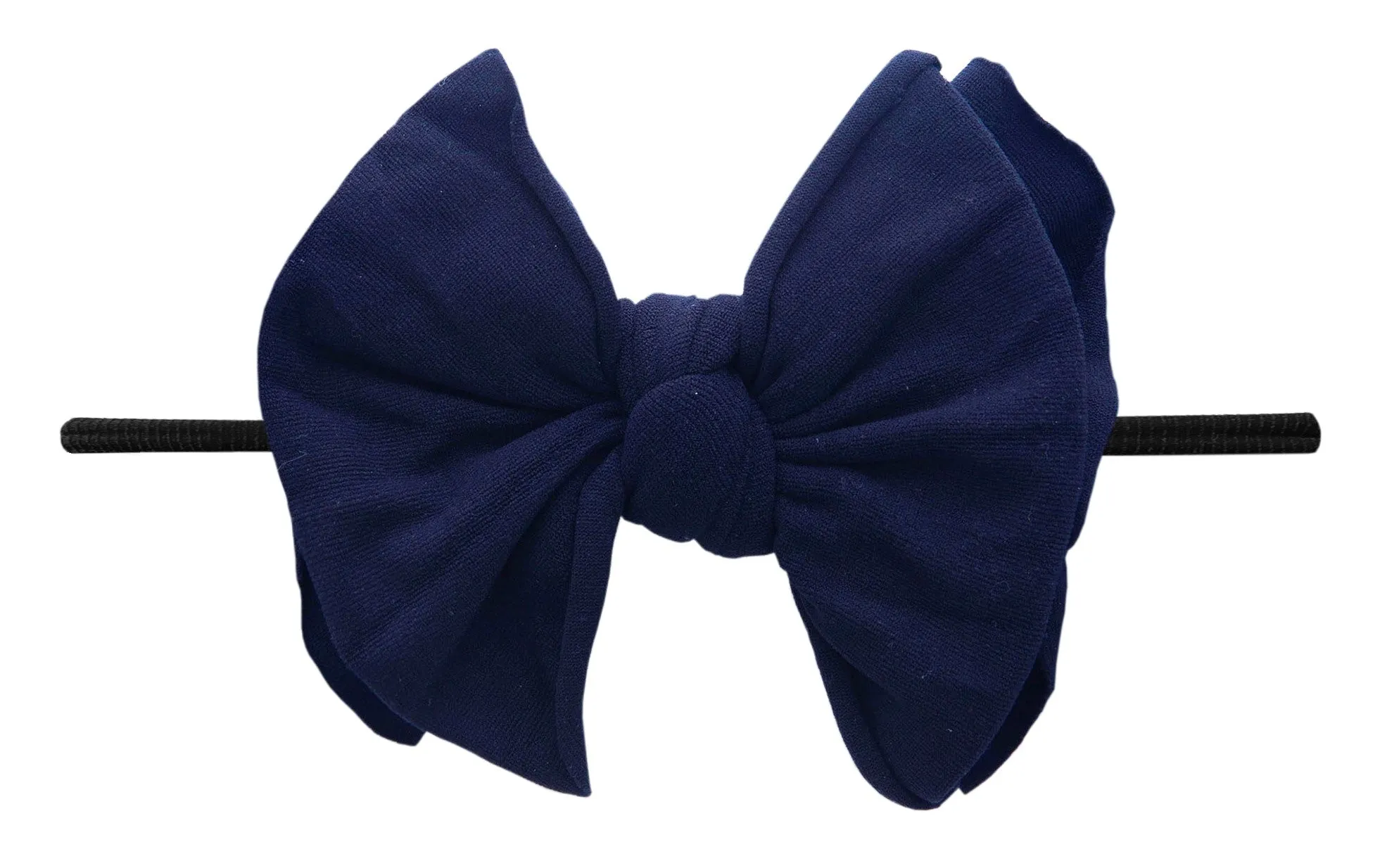 Baby Bling Navy / Black FAB-BOW-LOUS Skinny Headband