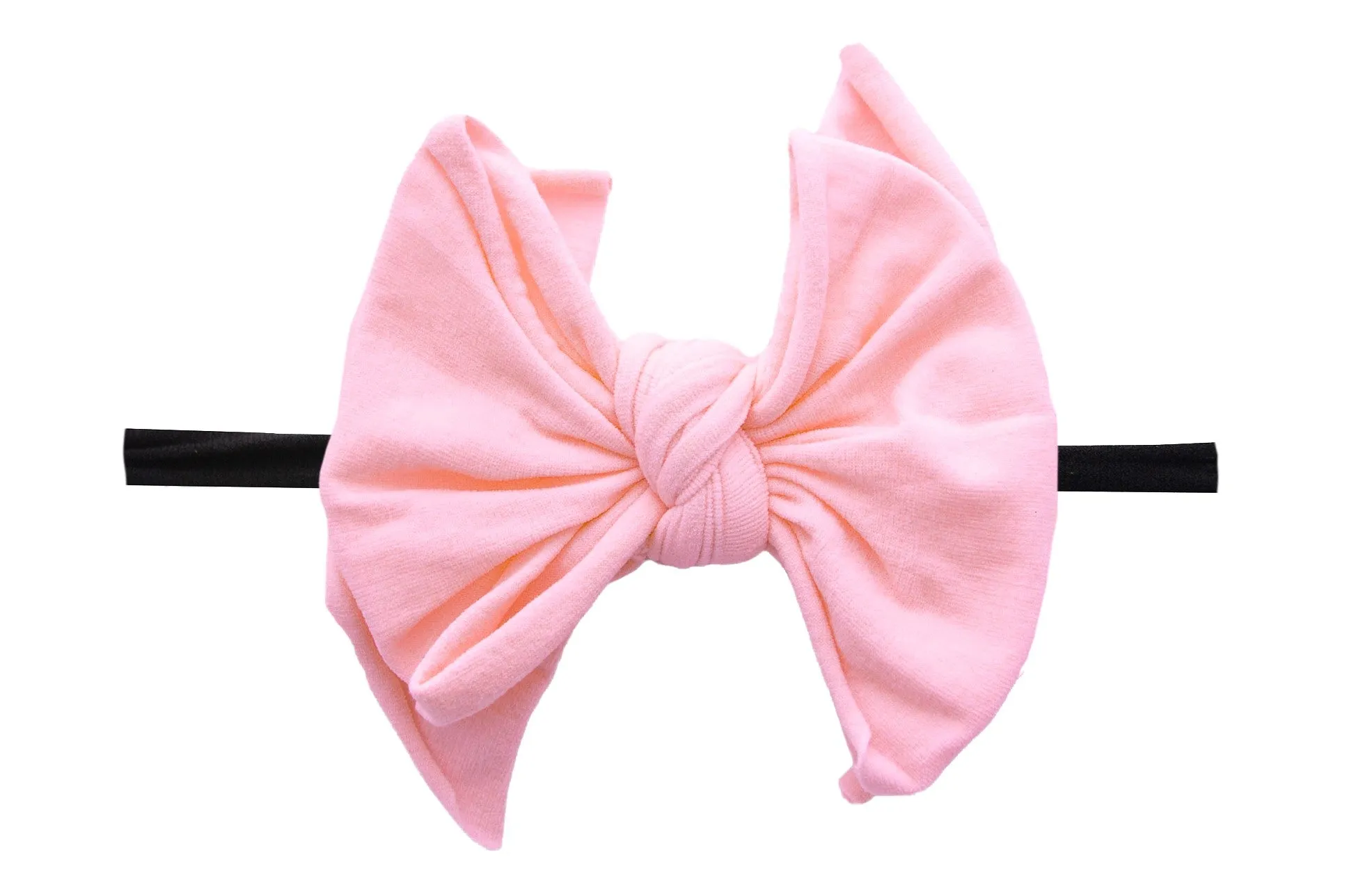 Baby Bling Pink / Black FAB-BOW-LOUS Skinny Headband