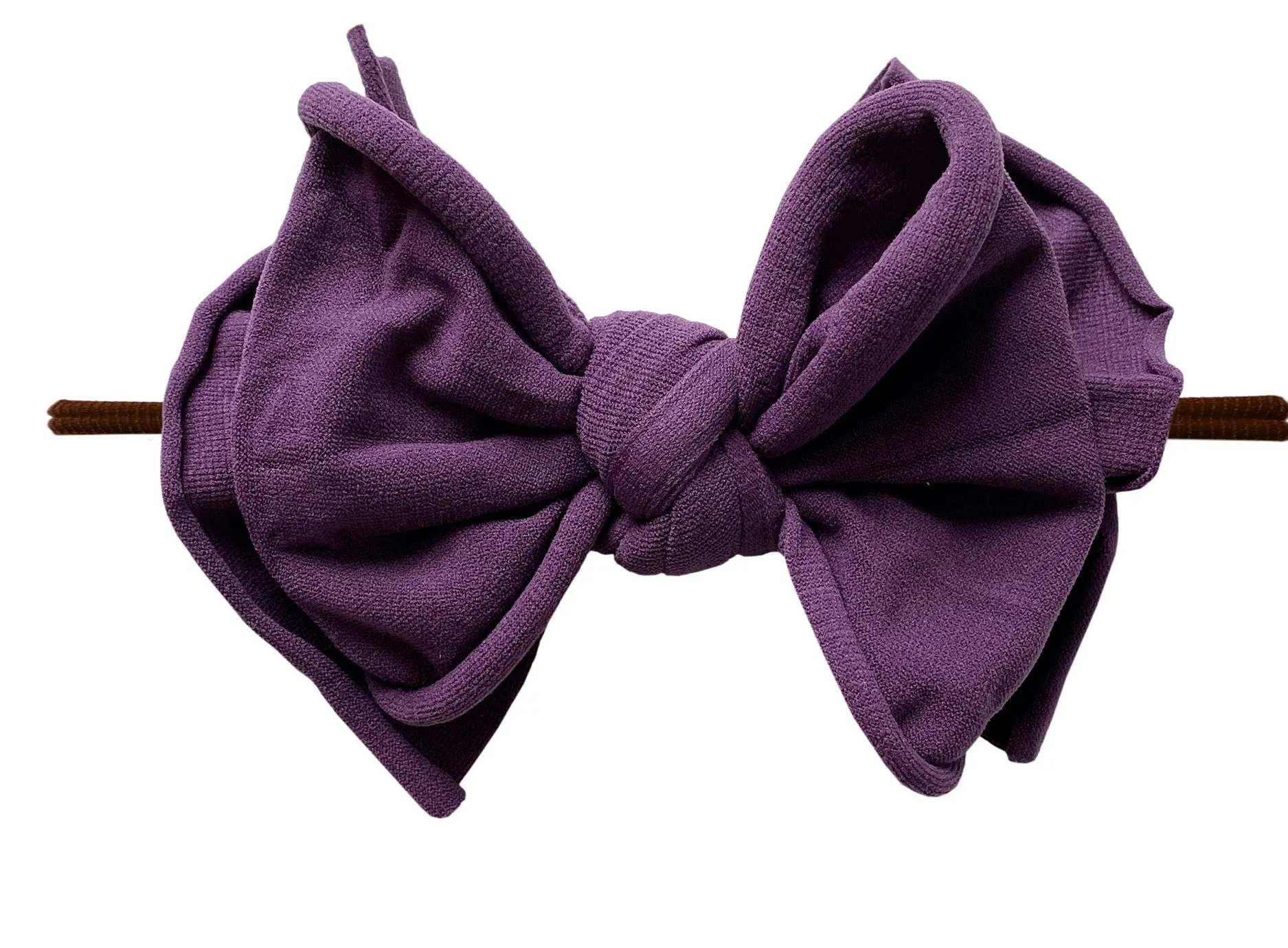 Baby Bling Plum / Brown FAB-BOW-LOUS Skinny Headband