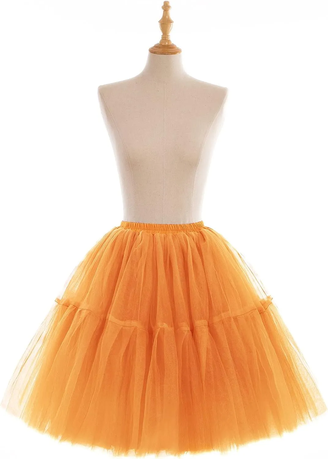 BABYONLINE D.R.E.S.S. Women Tutu Skirt Knee Tulle Skirt Petticoat Skirts Crinoline Rockabilly Tutu Skirt Slip