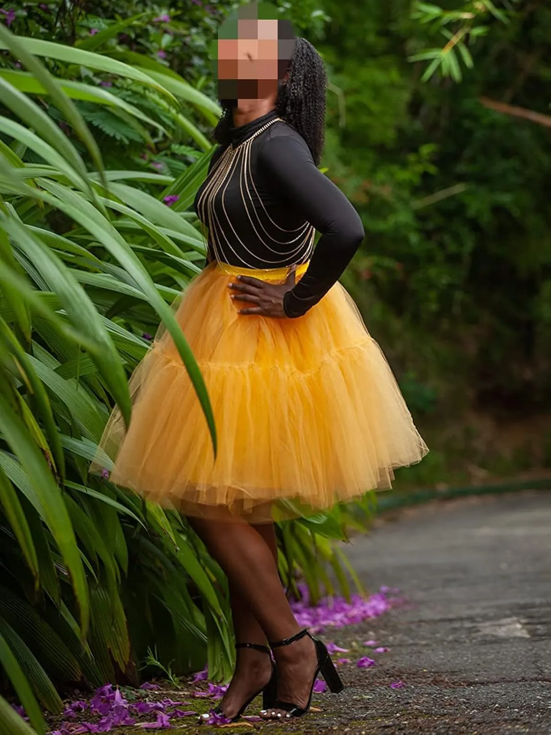 BABYONLINE D.R.E.S.S. Women Tutu Skirt Knee Tulle Skirt Petticoat Skirts Crinoline Rockabilly Tutu Skirt Slip
