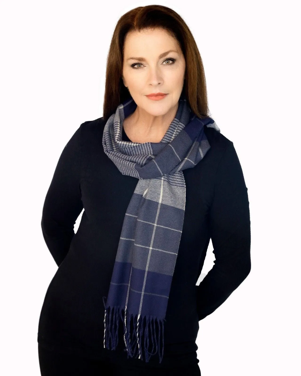 Casaba Womens Warm Winter Scarves Scarf Wraps Shawls Plaid Elegant Sleek Gifts