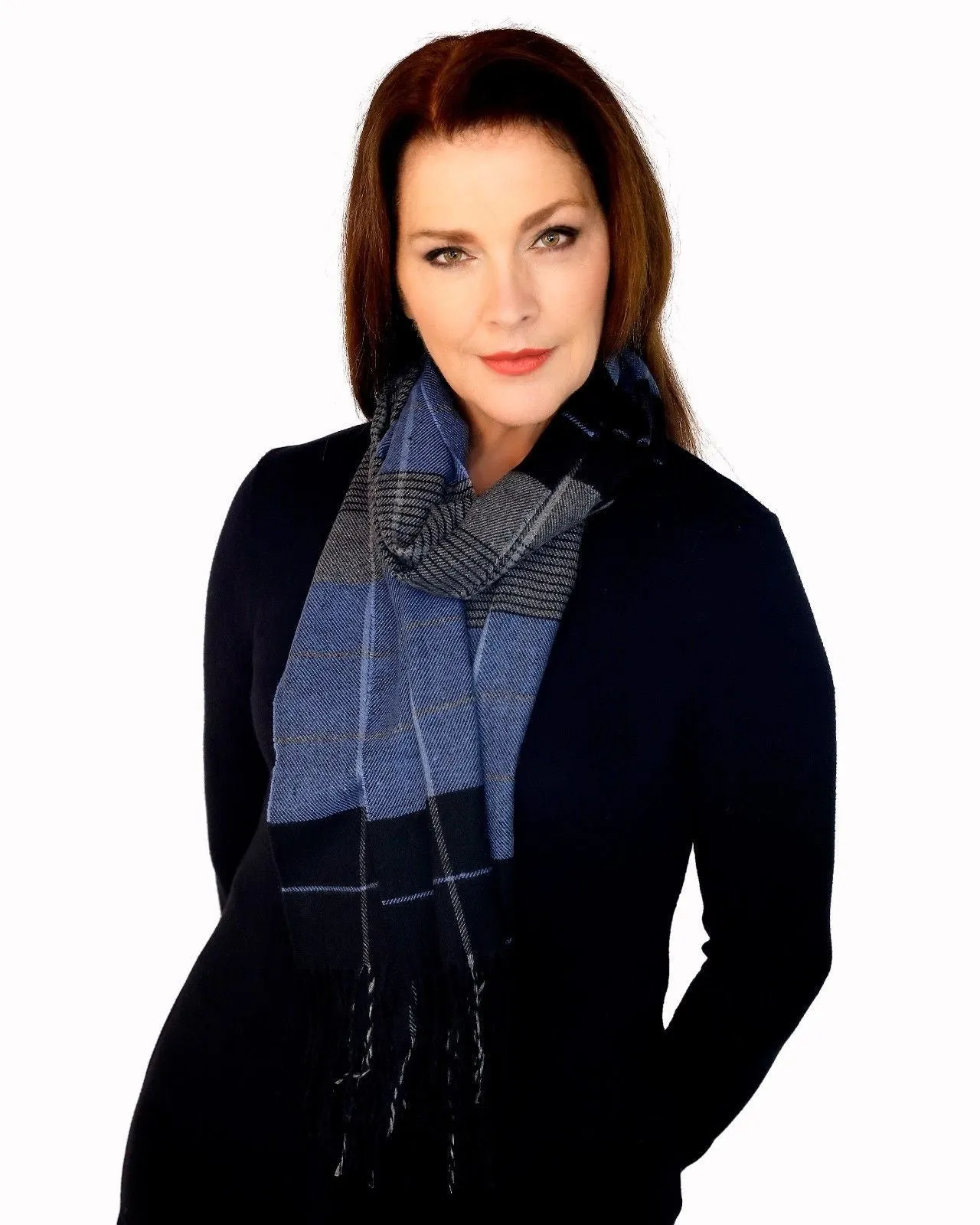 Casaba Womens Warm Winter Scarves Scarf Wraps Shawls Plaid Elegant Sleek Gifts