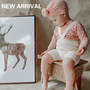 Cotton Shorts Romper With Straps