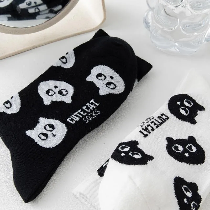 Cute Cat Cotton Socks