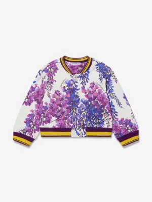 Dolce & Gabbana Baby Girls Wisteria Cotton Fleece Bomber