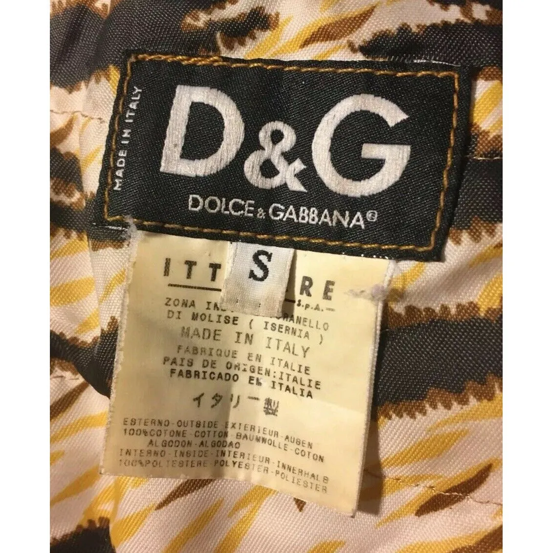 Dolce & Gabbana dark rinse denim & leopard print JEANS
