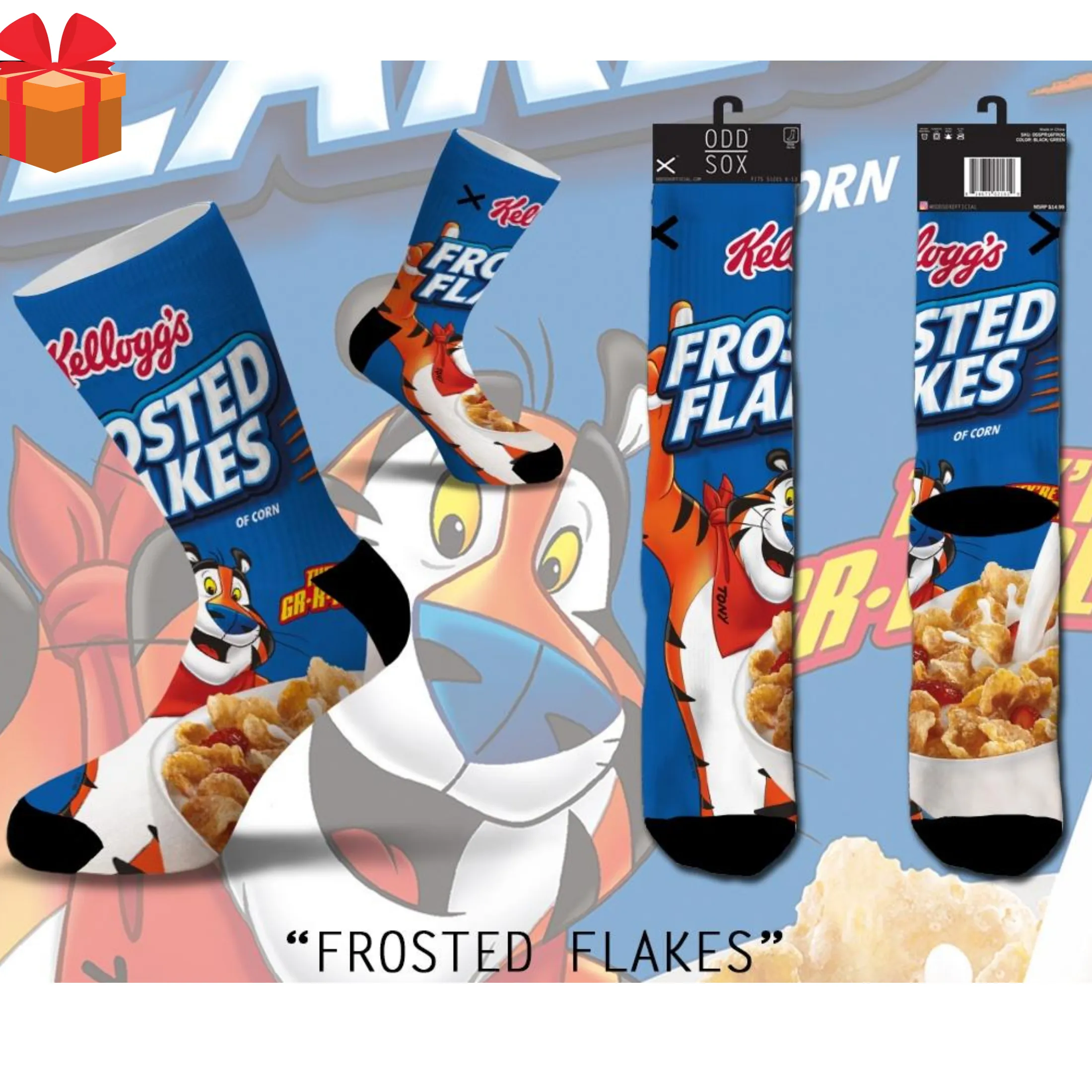 Frosted Flakes Socks (Sublimated/Knitted Toe & Heel)