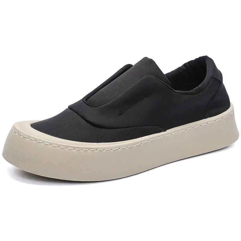 Hnzxzm British Style Man Sneakers For Men Platform Canvas Shoes Male New Street Style Vulcanized Sneakers Men Green