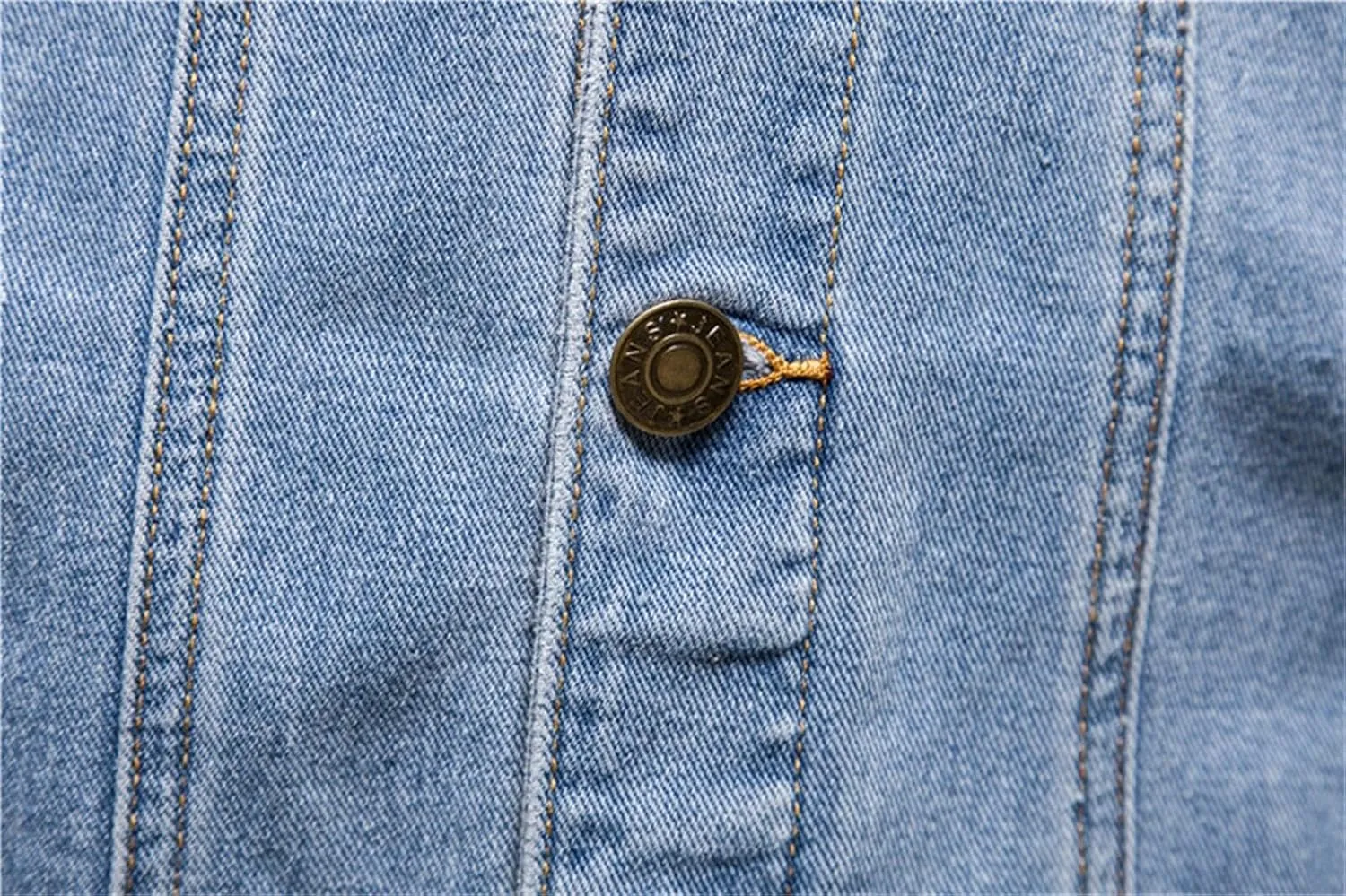 Jean Jacket for Men Slim Fit Fashion Jean Coat Denim Trucker Jackets Long Sleeve Button Down Outwear Coats Plus Size