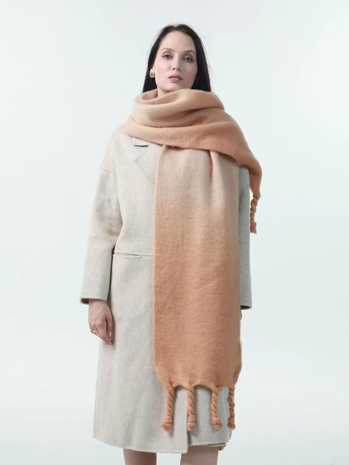 kaliya Winter Scarf for Women Plaid Blanket Shawl Wraps Warm Chunky Scarfs Colorful Oversized Large Scarves Men Women Scarf