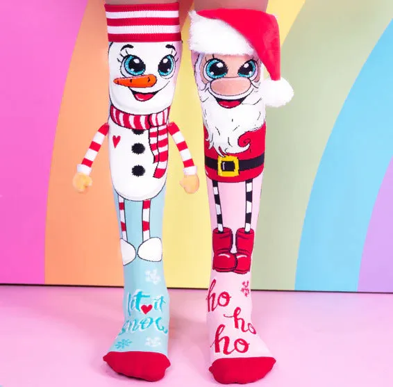 Madmia Santa and snowmen socks 6-99