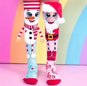 Madmia Santa and snowmen socks 6-99