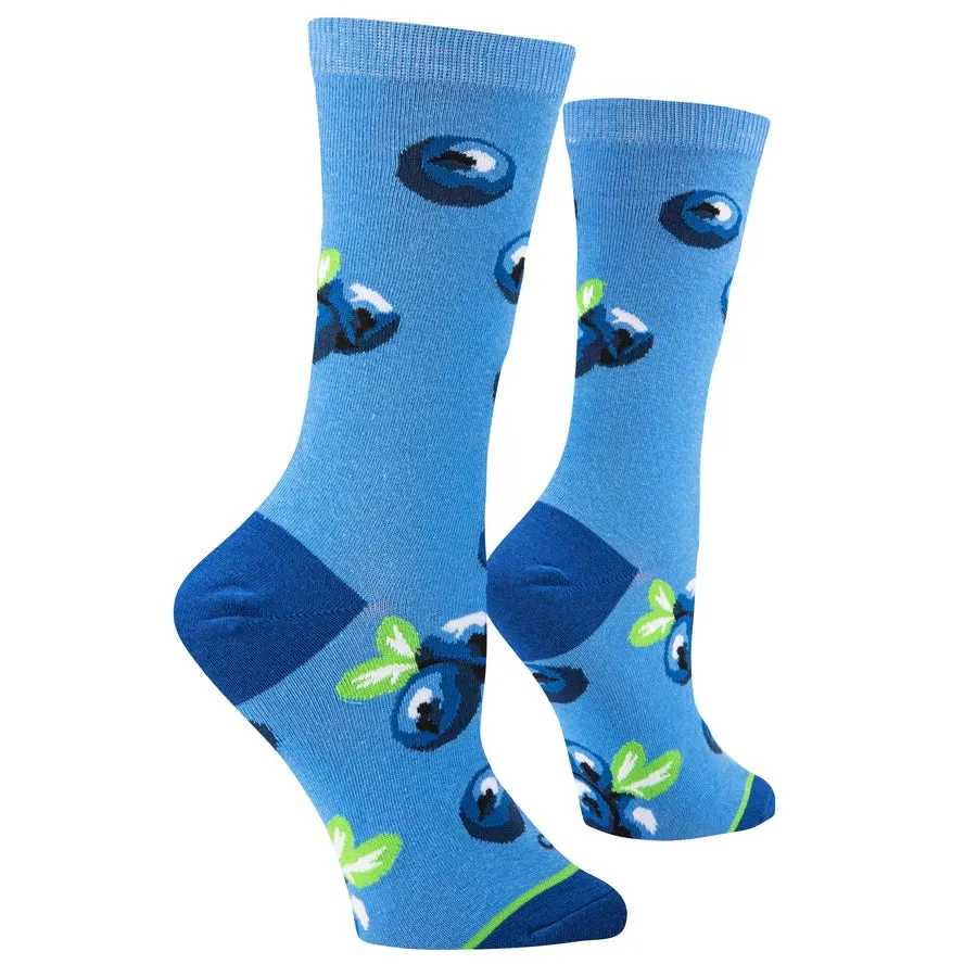 Maine Blueberries (Blue) Women's Crew Socks