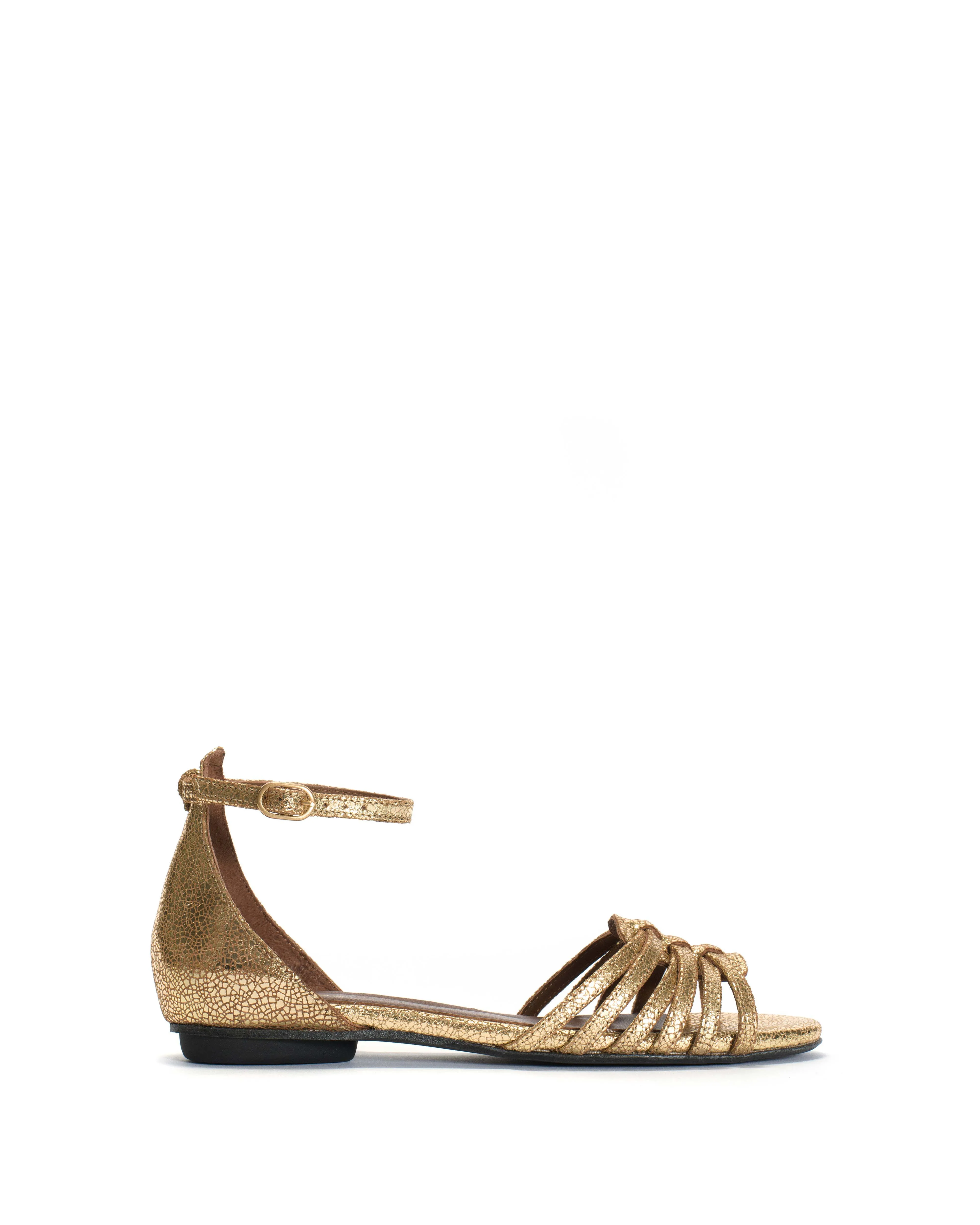 Mareike 10 Crackled metallic goat Gold