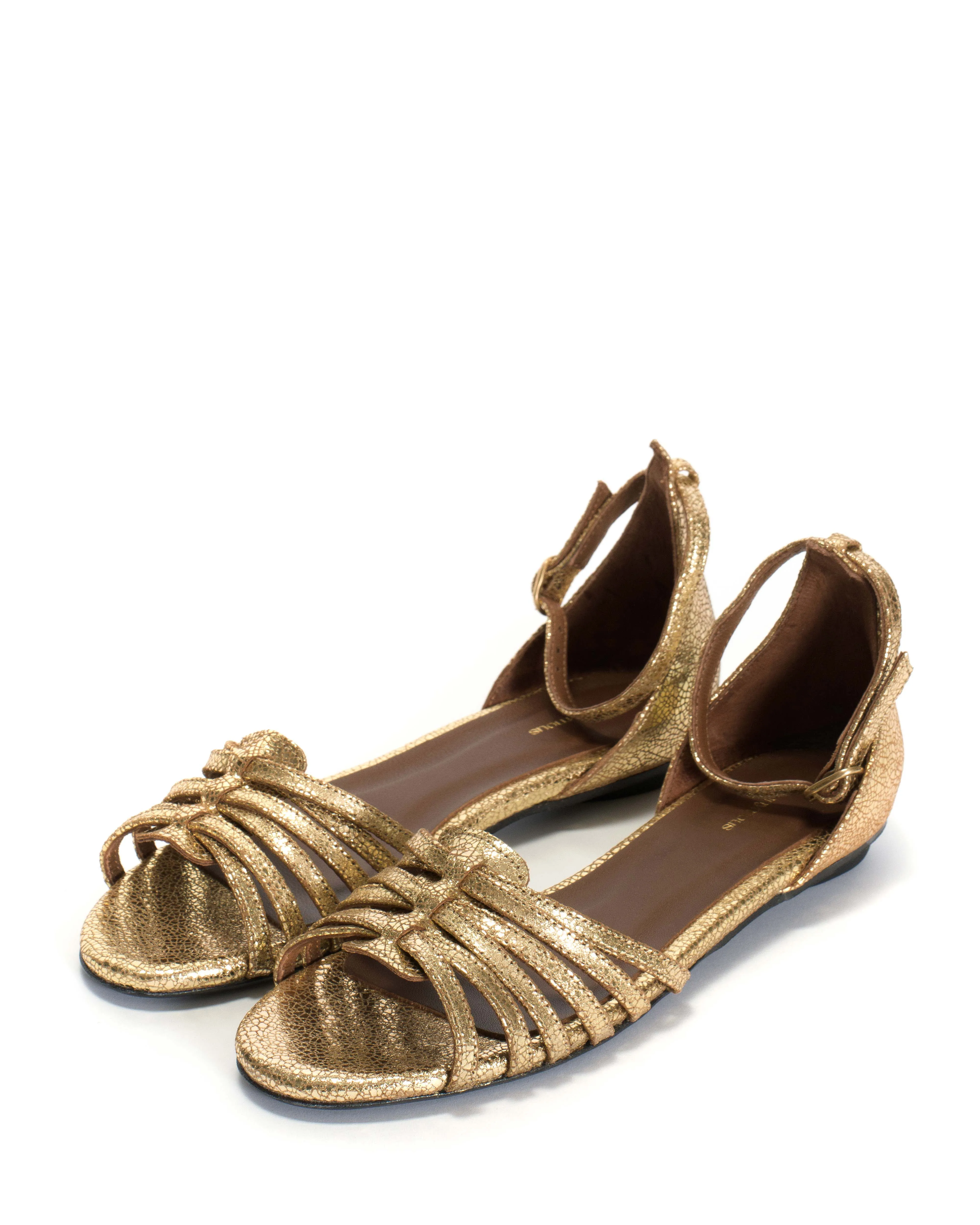 Mareike 10 Crackled metallic goat Gold