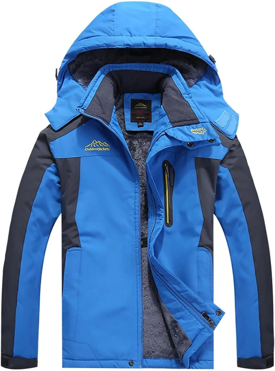 Mens 2023 Mountain Waterproof Ski Snow Jacket Winter Windproof Rain Jackets Waterproof Outdoor Mountain Hiking Coats