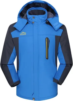Mens 2023 Mountain Waterproof Ski Snow Jacket Winter Windproof Rain Jackets Waterproof Outdoor Mountain Hiking Coats
