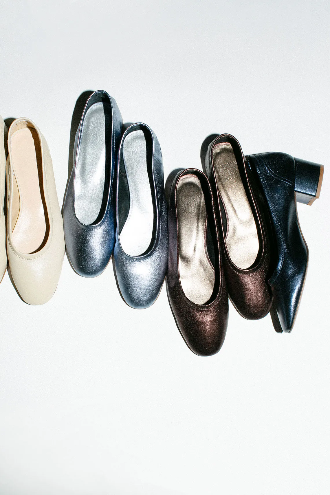 Metallic Deep Brass Serafina Flat