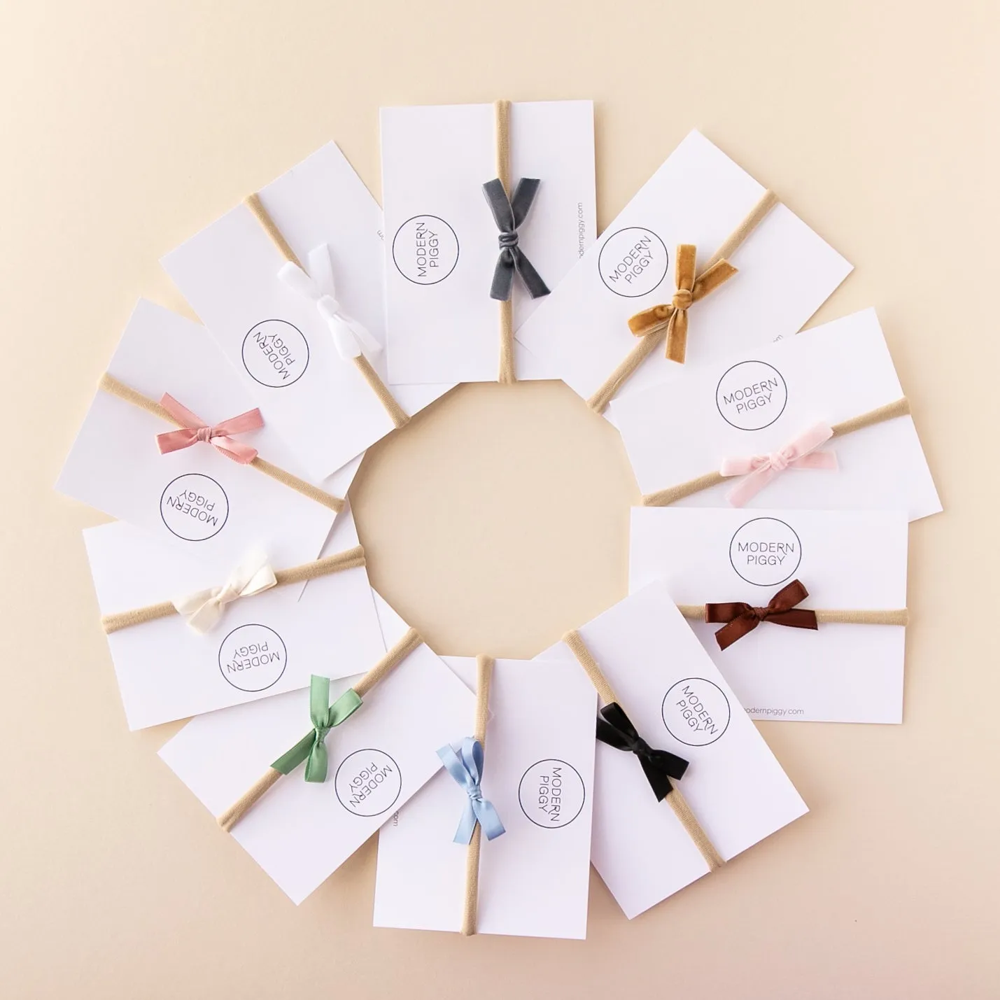 Mini Ribbon Bow Set - Nylon Headband