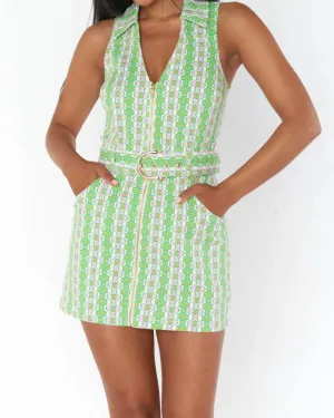 Oxford Tank Dress In Watermelon Geo Print | Watermelon Geo Print