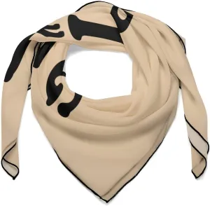 Pug-Life Square Silk Scarf for Women Fashion Neck Hair Wrap Head Scarves Bag Decoration 27''x 27''