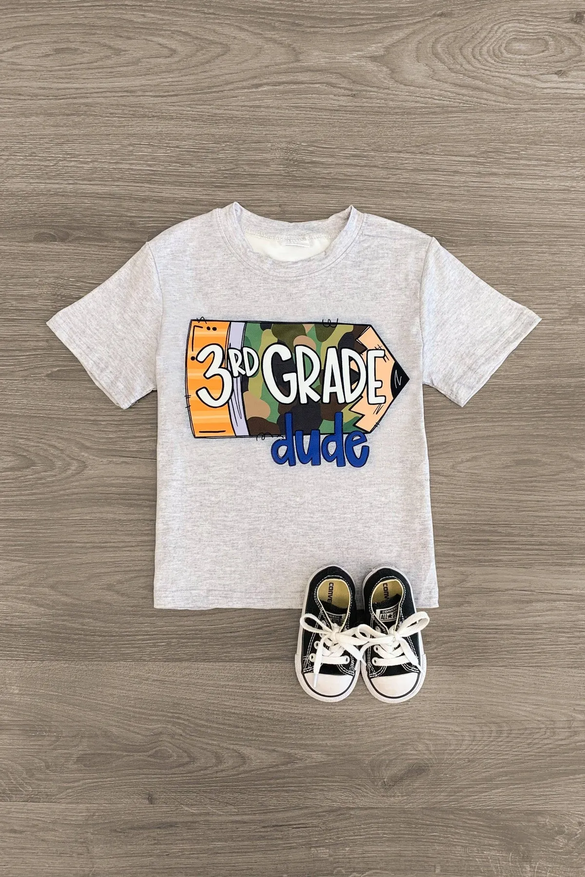 "Preschool - 5th Grade Dude" Camo Pencil Top