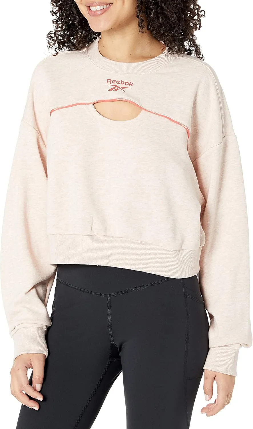 Reebok Women's Small Logo Crewneck Sweatshirt