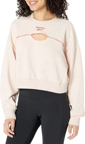 Reebok Women's Small Logo Crewneck Sweatshirt
