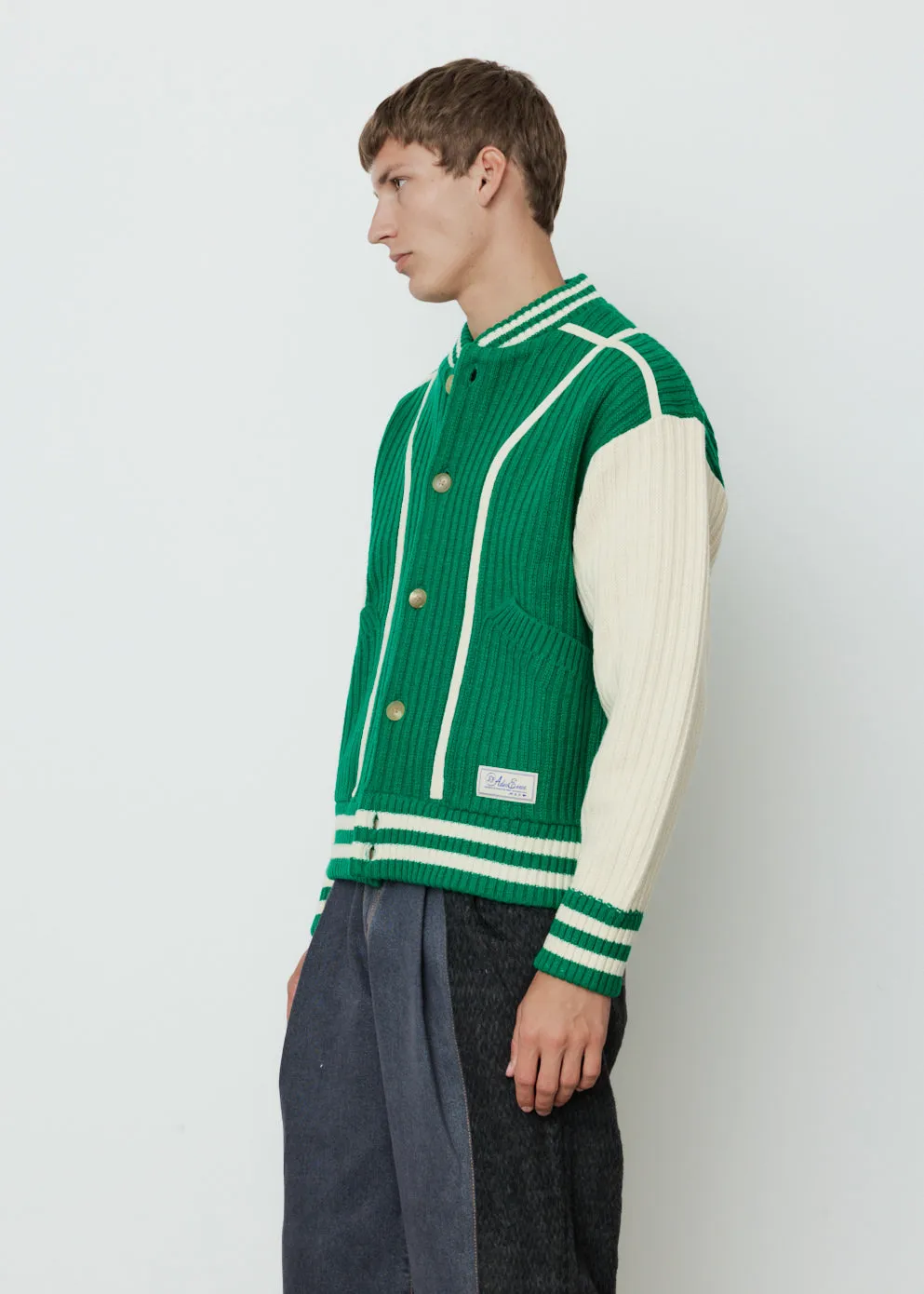Ribbed Knit Bomber