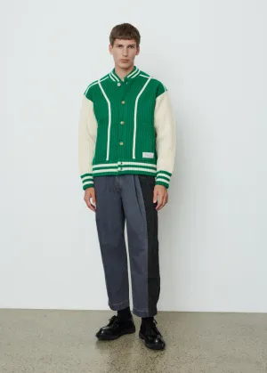 Ribbed Knit Bomber