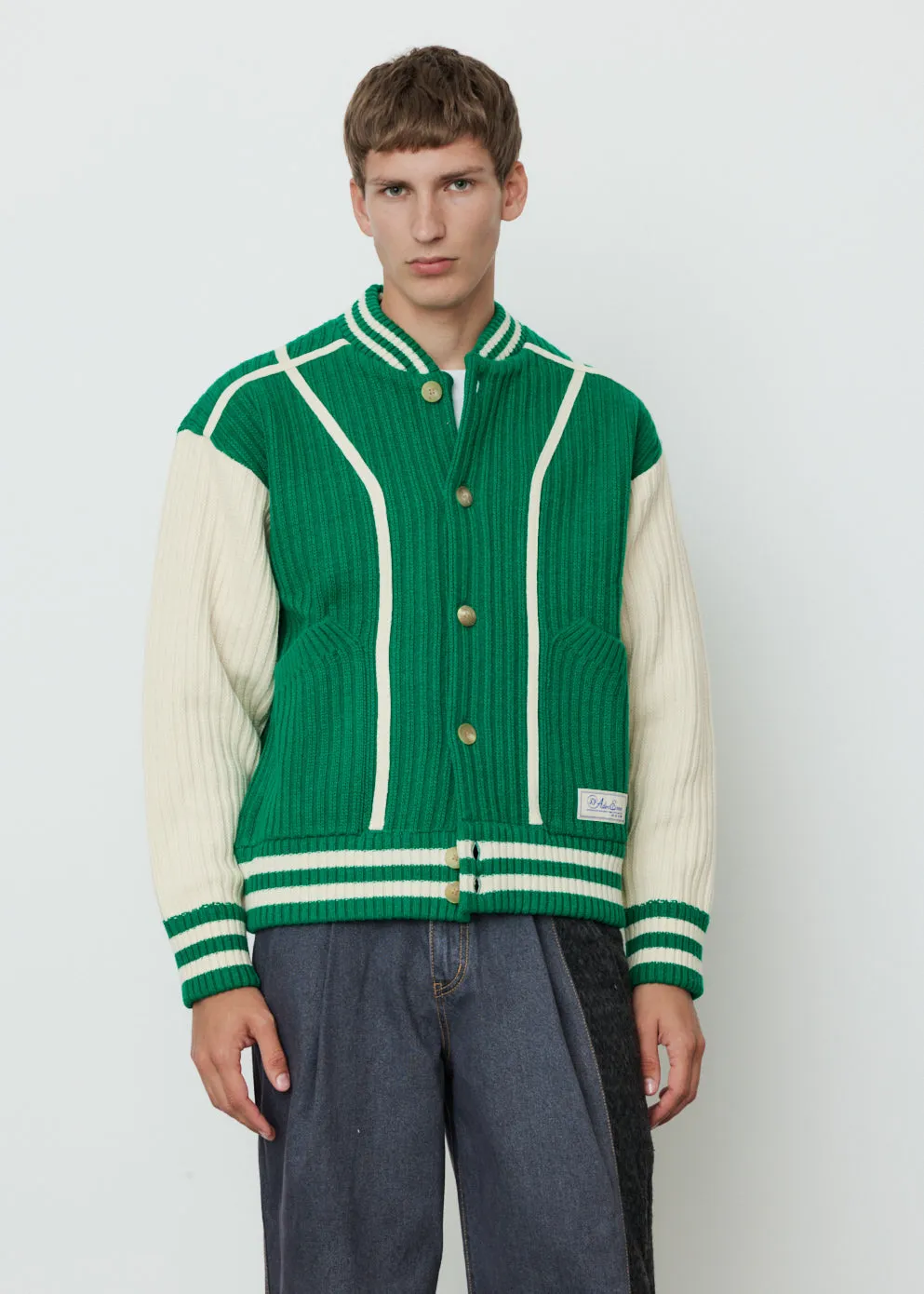 Ribbed Knit Bomber