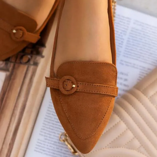 Sohiwoo Women Flats Pointed Toe Beige Lady Flat Heel Shoes Bowknot Slip on Loafers Office Lady Elegant Shoes Soft Sole Comfortable 31-45