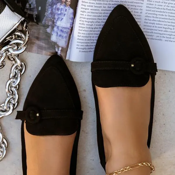 Sohiwoo Women Flats Pointed Toe Beige Lady Flat Heel Shoes Bowknot Slip on Loafers Office Lady Elegant Shoes Soft Sole Comfortable 31-45