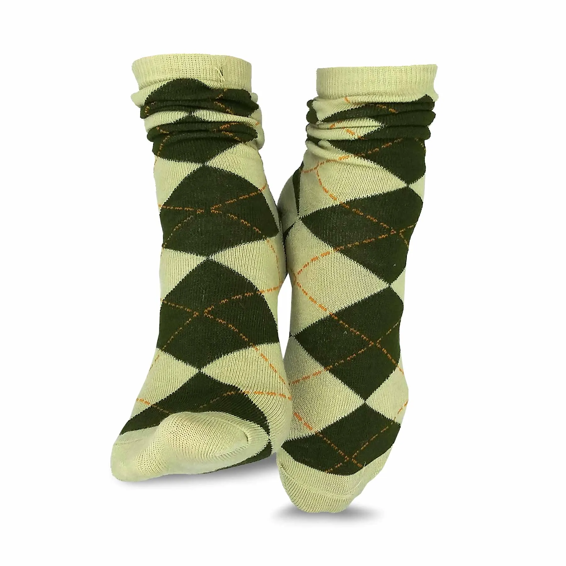 TeeHee Socks Women's Casual Polyester Crew Argyle Ministripe 12-Pack (1118998)