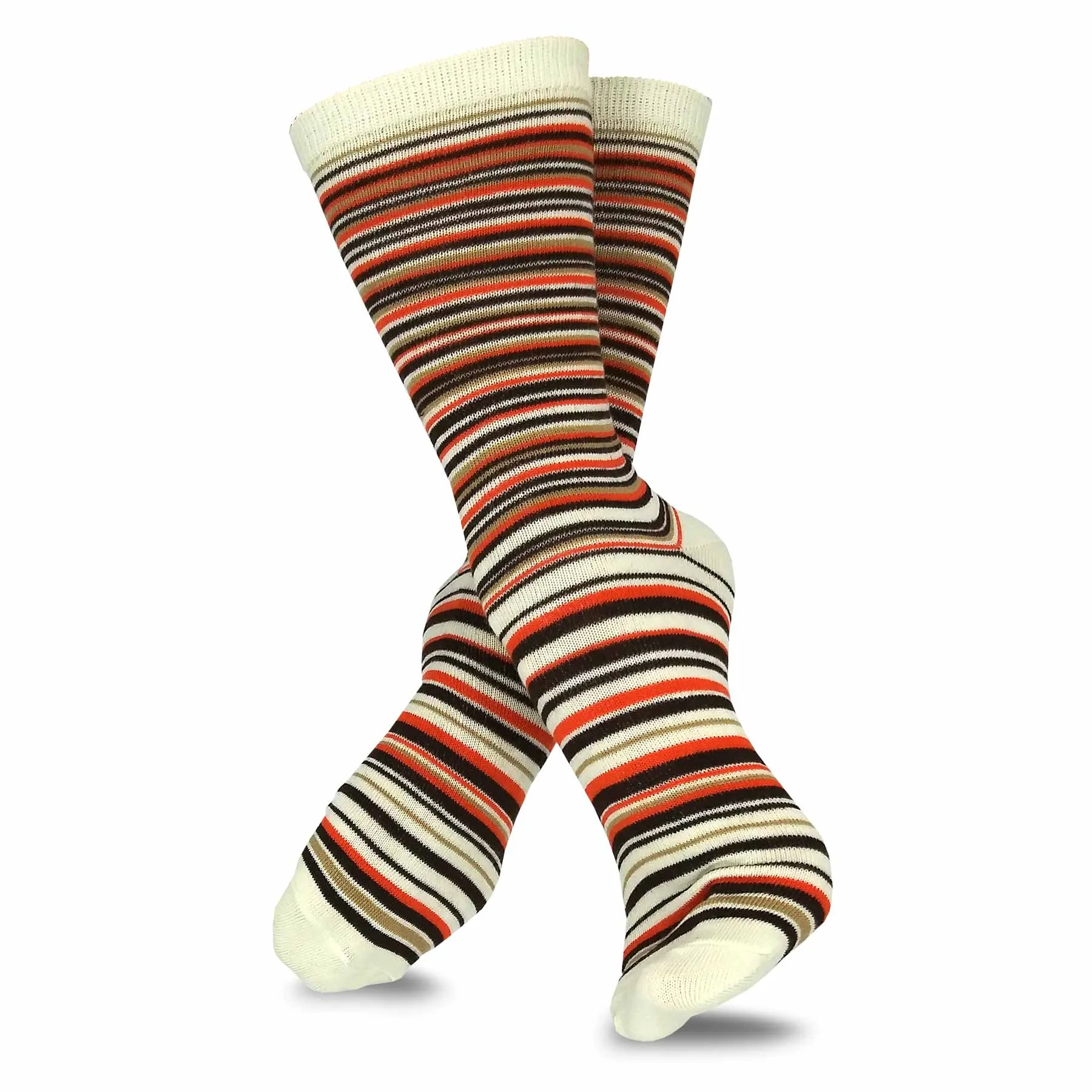 TeeHee Socks Women's Casual Polyester Crew Argyle Ministripe 12-Pack (1118998)