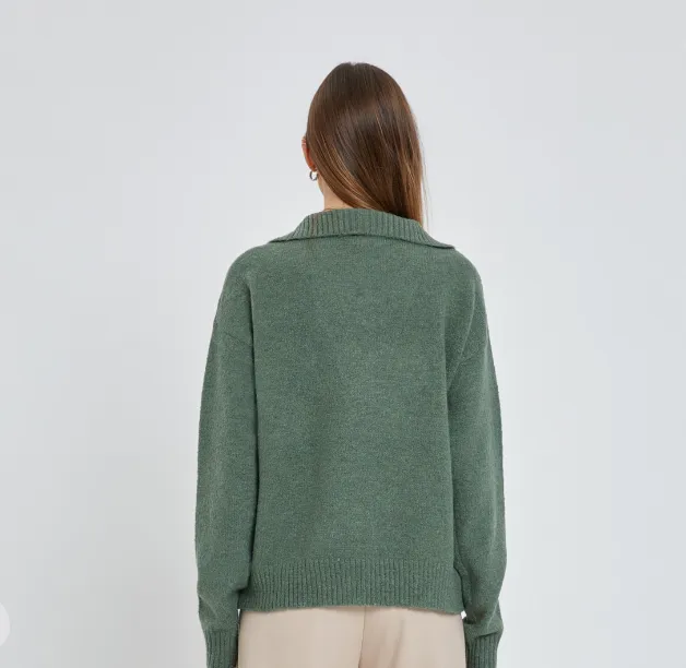 The Luna Sweater in Kale