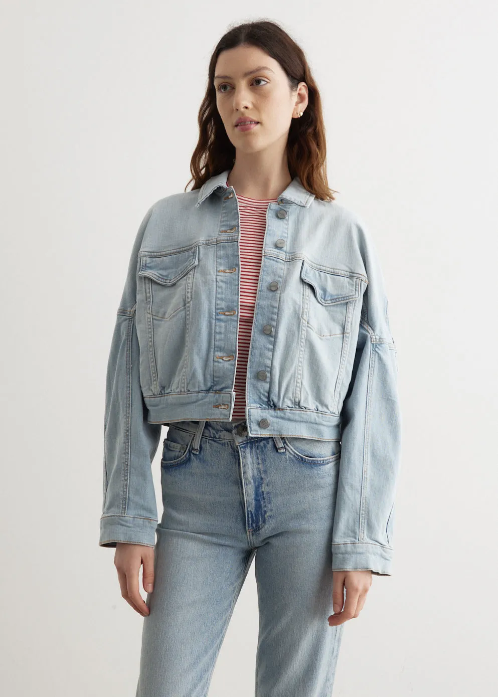 Tint Denim Bomber Jacket