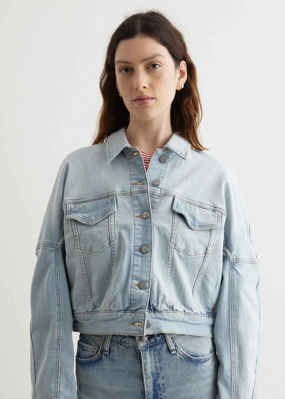 Tint Denim Bomber Jacket