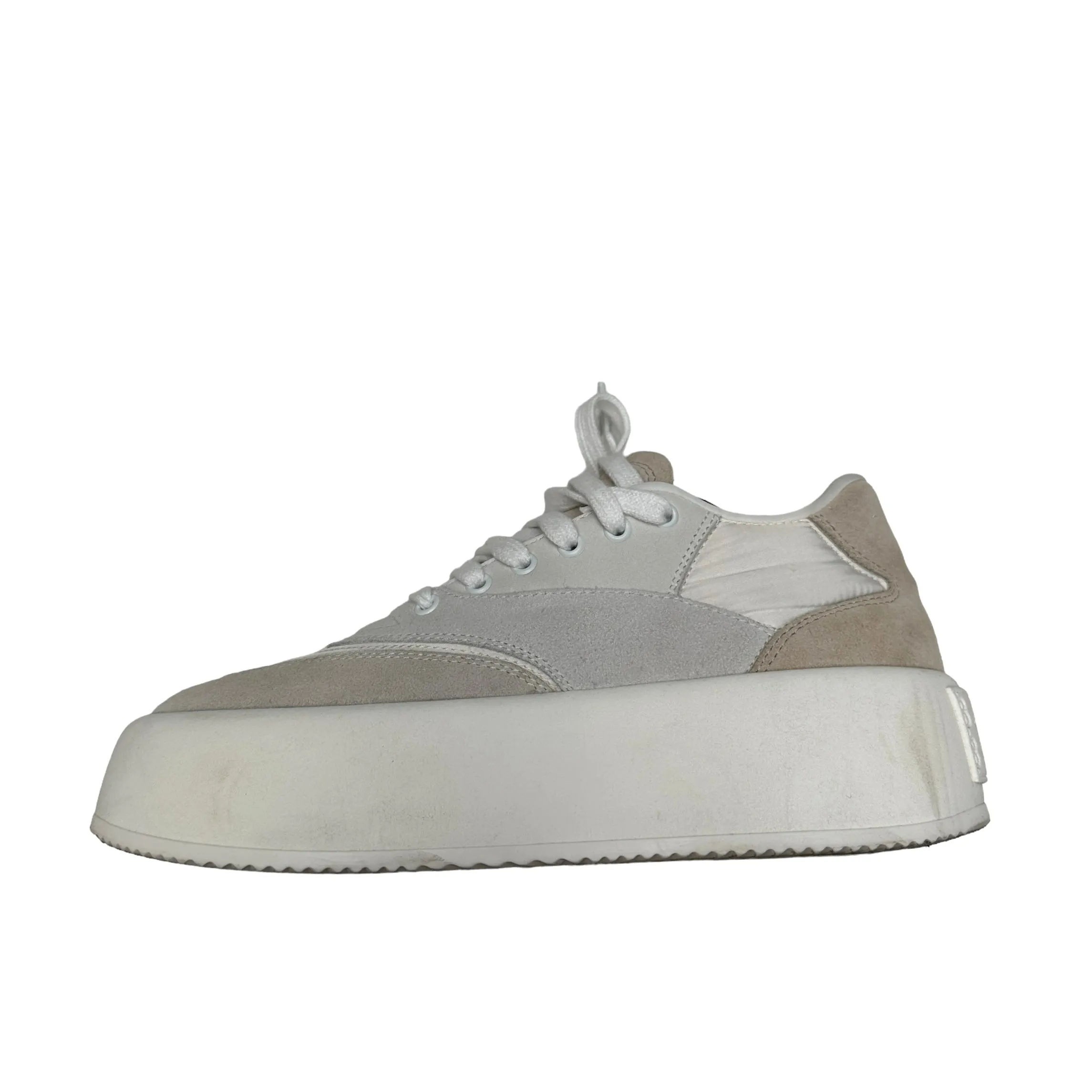 White Platform Sneakers - 7